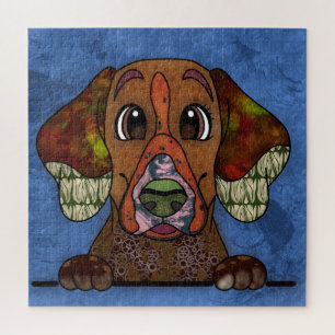 English Pointer ugly dog face Jigsaw Puzzle