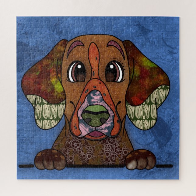 English Pointer ugly dog face Jigsaw Puzzle (Vertical)
