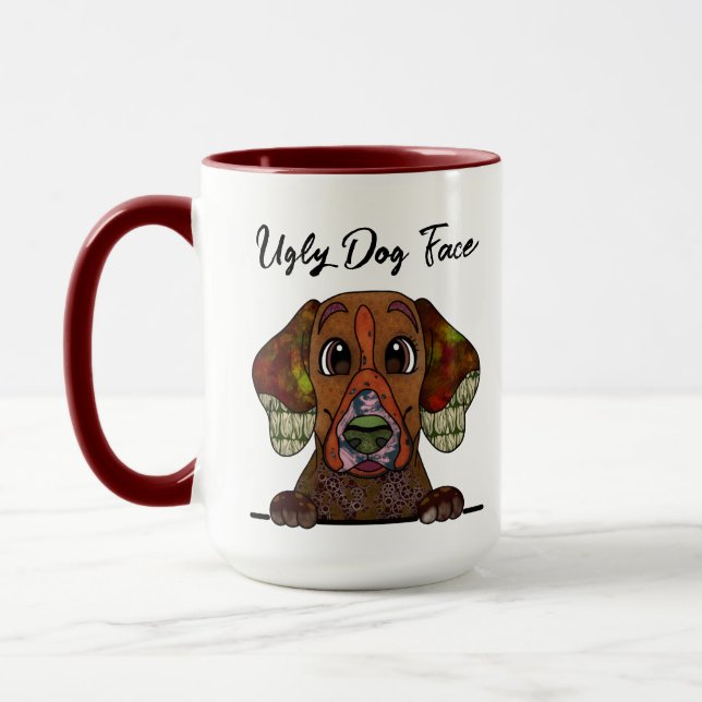 English Pointer ugly dog face mug (Left)
