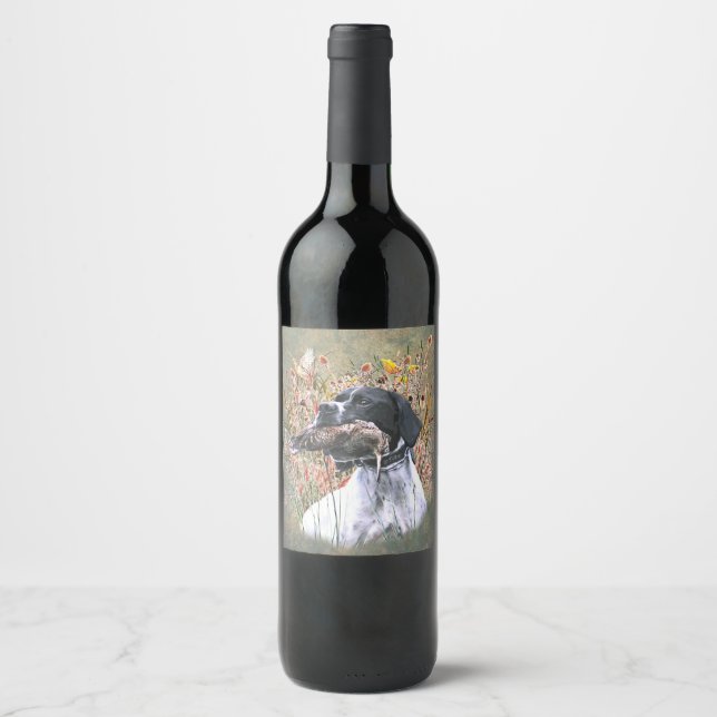 English pointer wine label (Front)