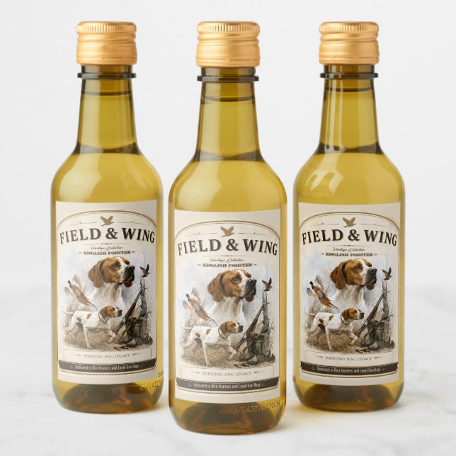English Pointer   Wine Label (Bottles)
