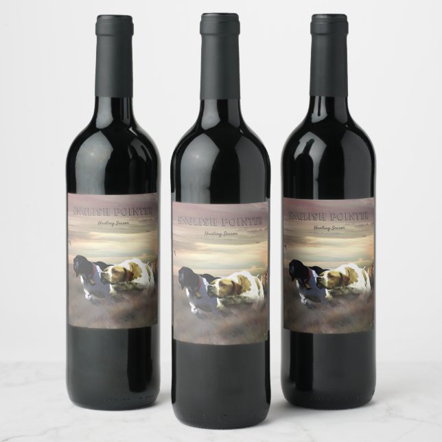 English Pointer     Wine Label (Bottles)