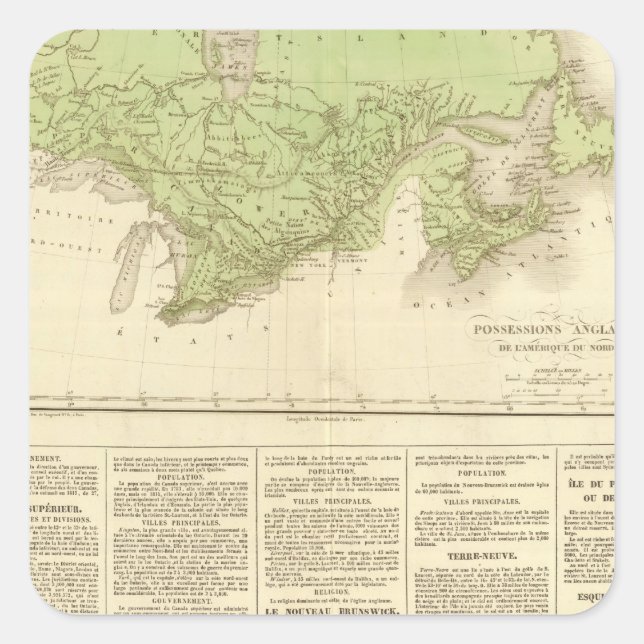 English possessions square sticker (Front)