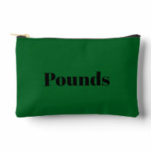 English Pounds zippered bag