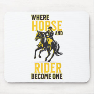 English Riding Equestrian Funny Saying Horse Sport Mouse Pad