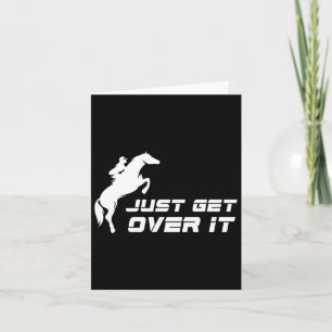 English Riding Hunter Jumper Girl Horseback Riding Card