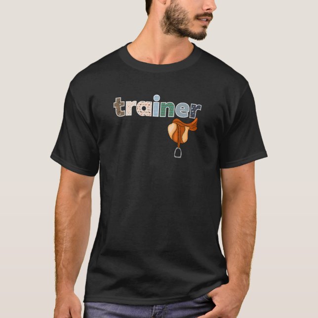 English Riding Hunter Jumper Horse Trainer Equestr T-Shirt (Front)