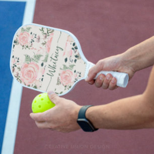 English Rose Garden Botanical Pickleball Paddle