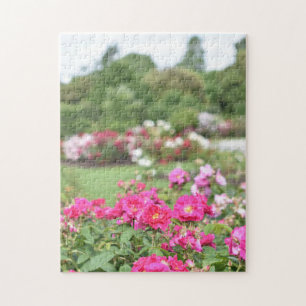 English Rose Garden Kew Gardens London UK Jigsaw Puzzle