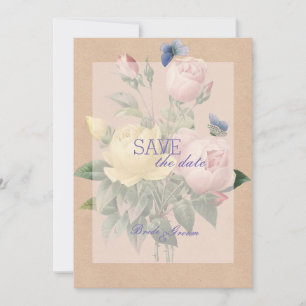 English Rose Garden Wedding SAVE the Date
