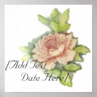 English Rose Poster-Customise