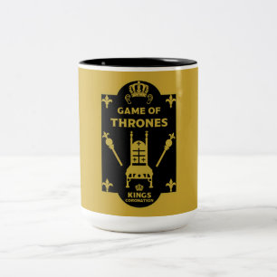 English Royal Coronation King Charles Two-Tone Coffee Mug