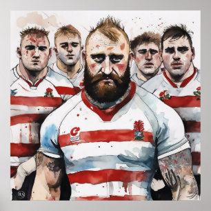 English Rugby Art Print