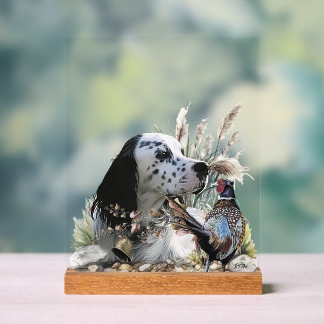 English Setter  Acrylic Sign (Neutral)