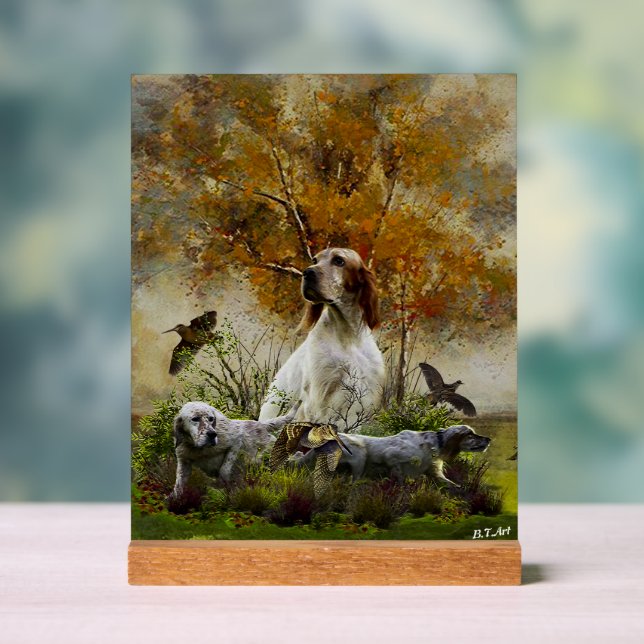 English Setter  Acrylic Sign (Neutral)