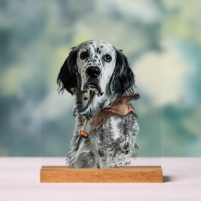 English Setter  Acrylic Sign (Neutral)