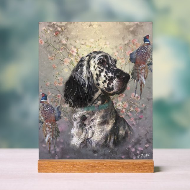 English Setter  Acrylic Sign (Neutral)