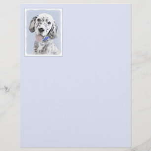English Setter Blue Belton Painting Dog Art