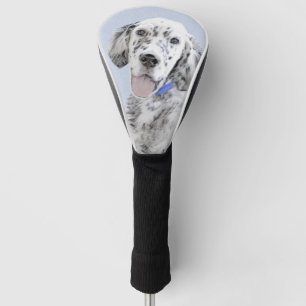English Setter Blue Belton Painting Dog Art Golf Head Cover