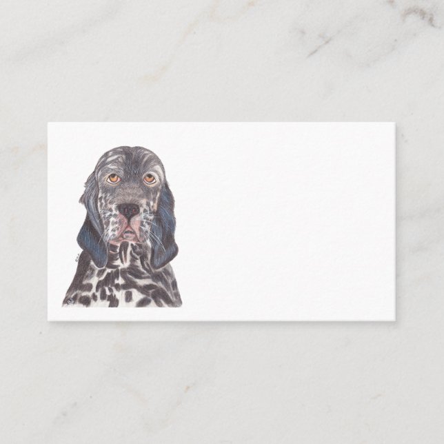 ENGLISH SETTER BUSINESS CARD (Front)