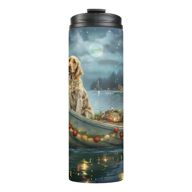 English Setter Christmas Festive Voyage  Thermal Tumbler (Front)