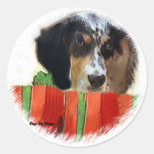 English Setter Christmas Gifts Classic Round Sticker