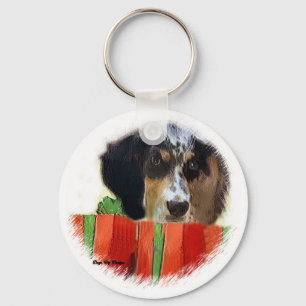 English Setter Christmas Gifts Key Ring