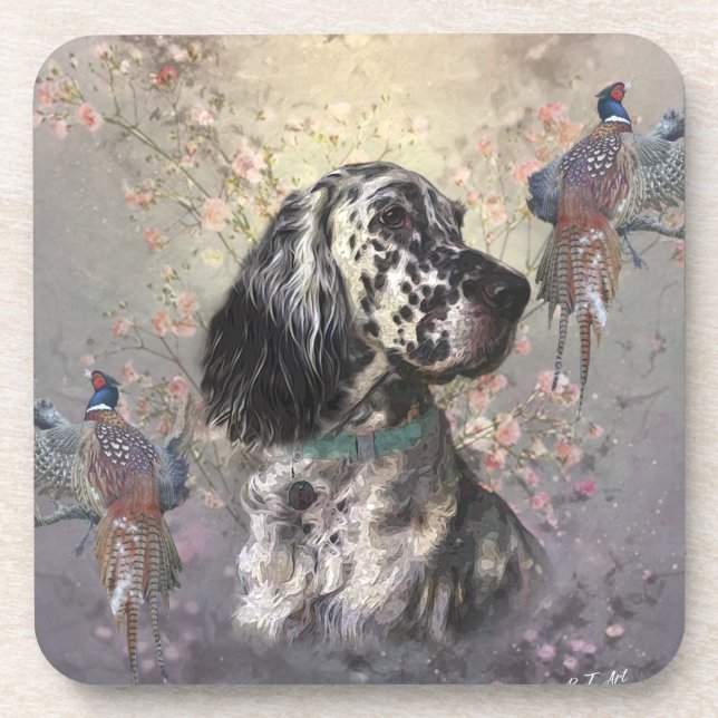 English Setter  Coaster (Front)