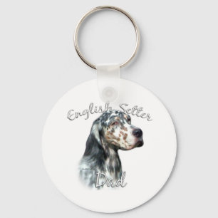 English Setter Dad 2 Key Ring