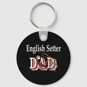 english setter dad Keychain