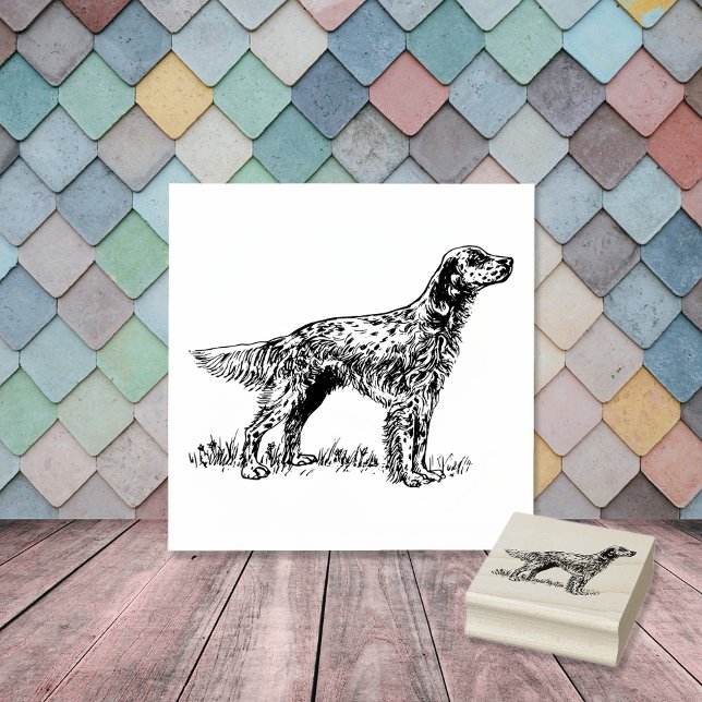 English Setter Dog Breed Rubber Stamp (Creator Uploaded)