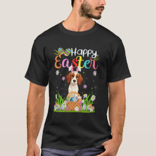 English Setter Dog Happy Easter Egg Hunt Bunny Ear T-Shirt