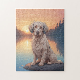  English Setter dog Jigsaw Puzzle