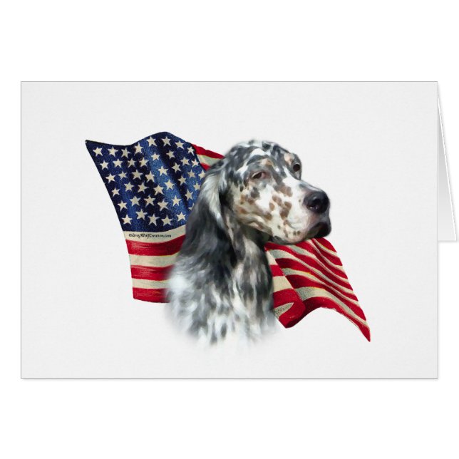 English Setter Flag (Front Horizontal)