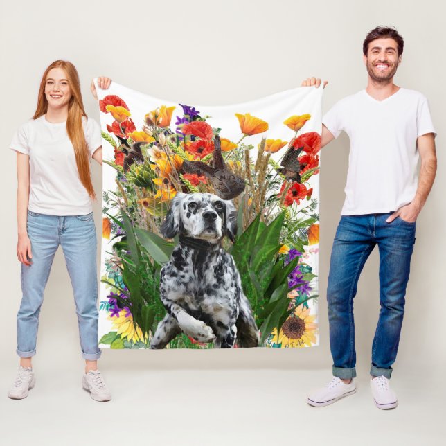 English Setter    Fleece Blanket (In Situ)