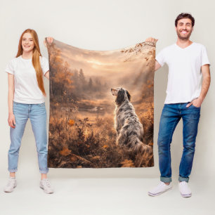 English Setter Fleece Blanket