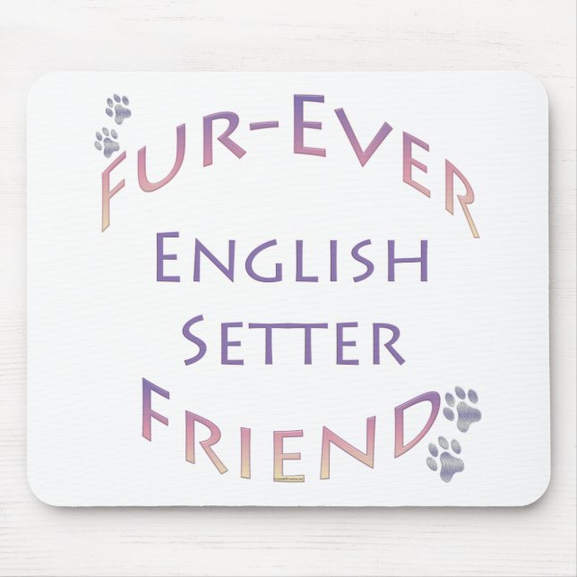 English Setter Furever Mouse Pad (Front)