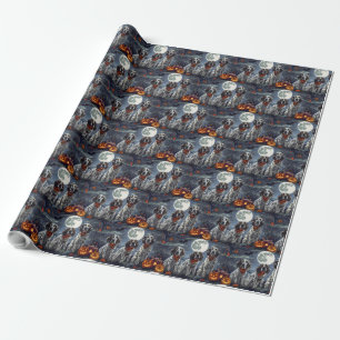 English Setter Halloween Spooky Wrapping Paper