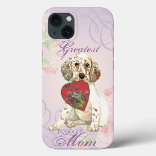 English Setter Heart Mum iPhone 13 Case