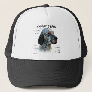 English Setter History Design Trucker Hat