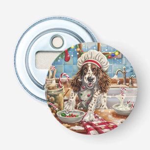 English Setter Holiday Baking: Festive Christmas Bottle Opener
