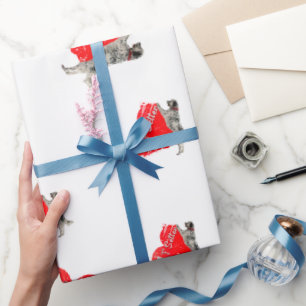 English Setter, Hunting Dog Throw Pillow Beverage  Wrapping Paper