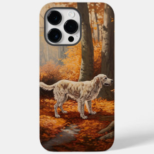 English Setter in Autumn Leaves Fall Inspire Case-Mate iPhone 14 Pro Max Case