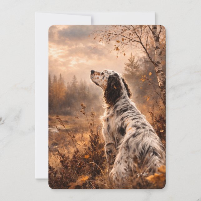 English Setter Invitation (Front)