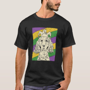 English Setter Jester Mardi Gras Dog Mom or Dad T-Shirt