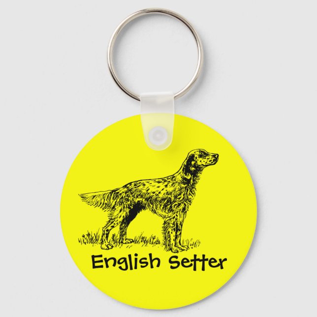 English Setter Key Ring (Front)