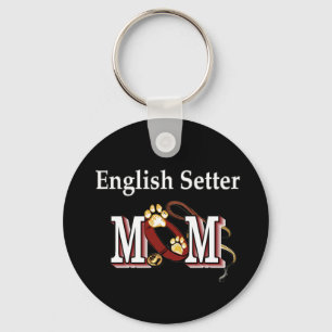 English Setter Mum Gifts Key Ring