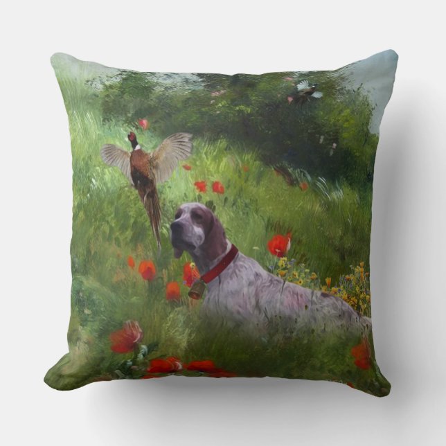 English Setter , Pheasant hunting  Cushion (Front)