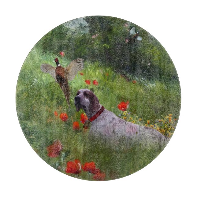 English Setter , Pheasant hunting  Cutting Board (Front)