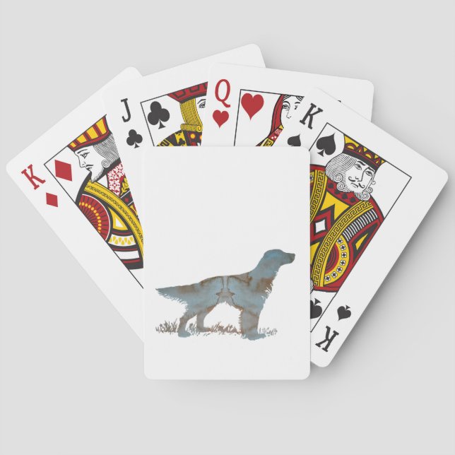 English setter playing cards (Back)